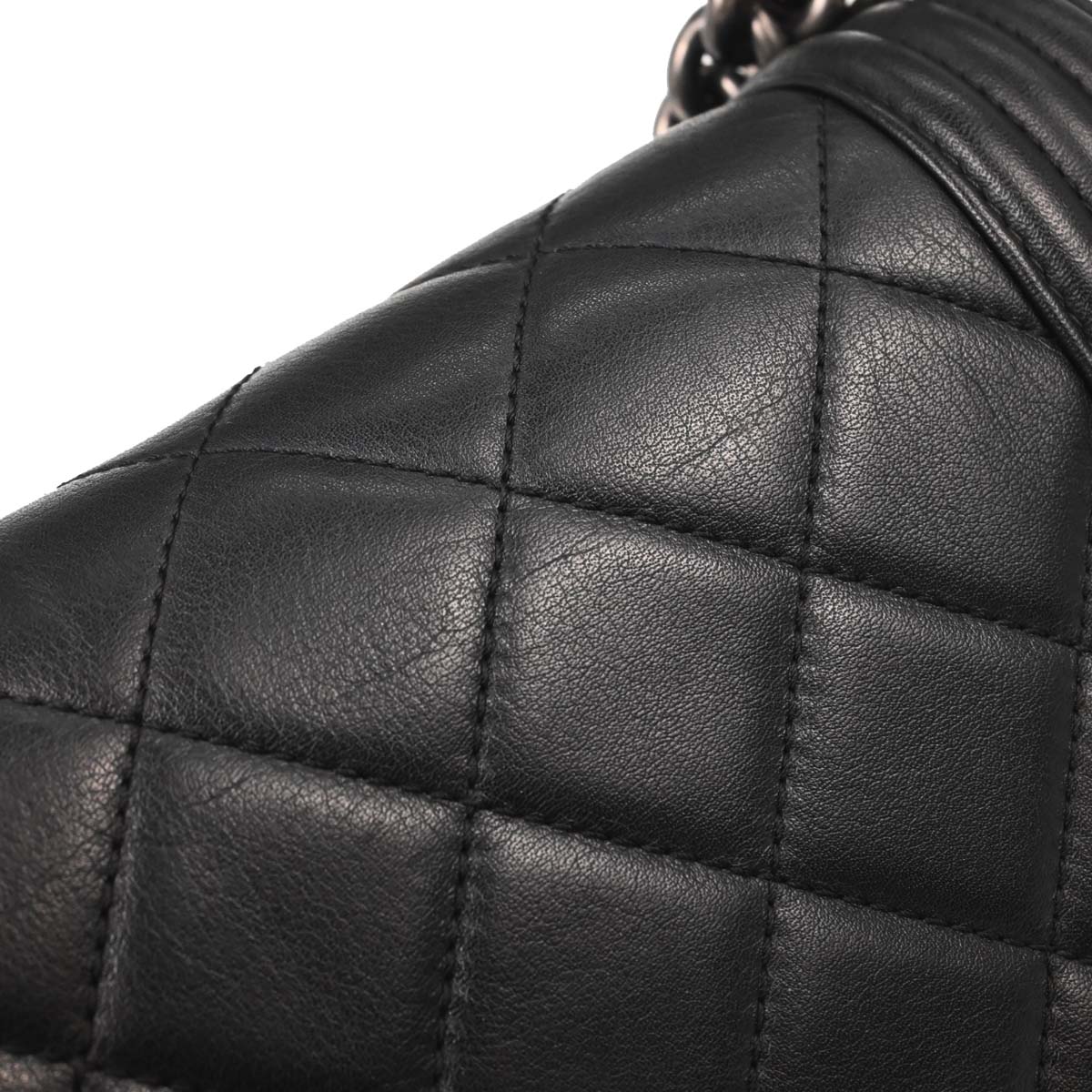 Boy Chanel 2014 Black Lambskin Medium Shoulder Bag