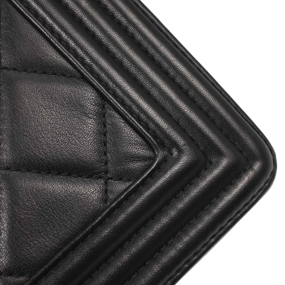 Boy Chanel 2014 Black Lambskin Medium Shoulder Bag