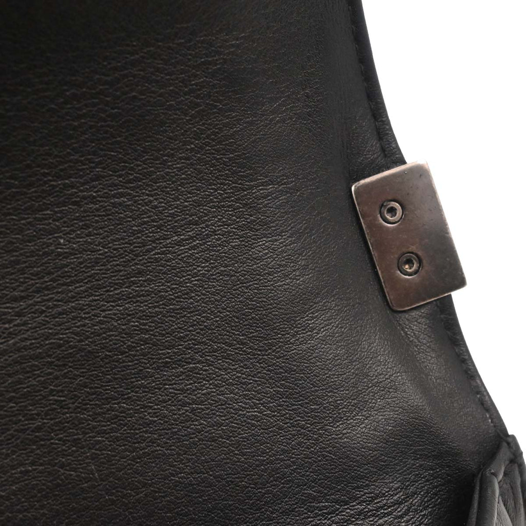Boy Chanel 2014 Black Lambskin Medium Shoulder Bag