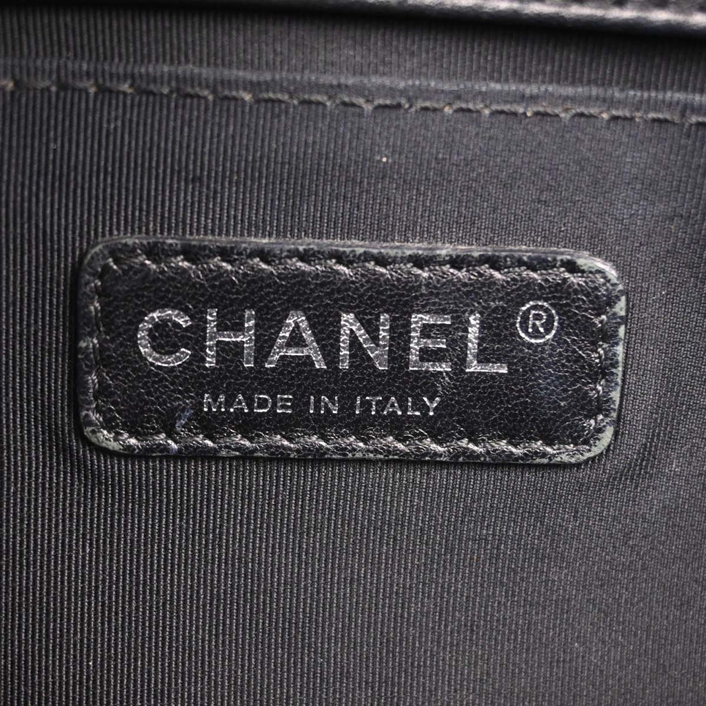 Boy Chanel 2014 Black Lambskin Medium Shoulder Bag