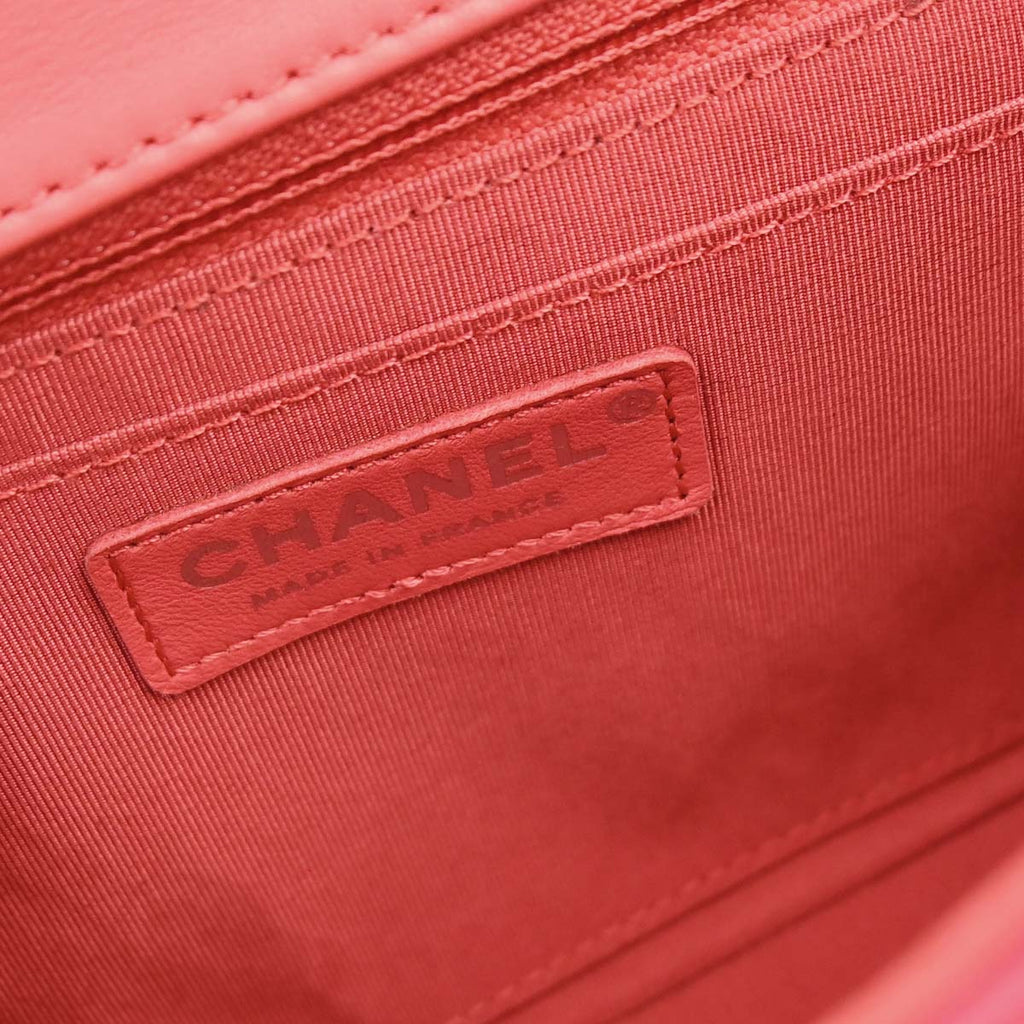 Chanel Pink Tweed Patchwork Shoulder Bag