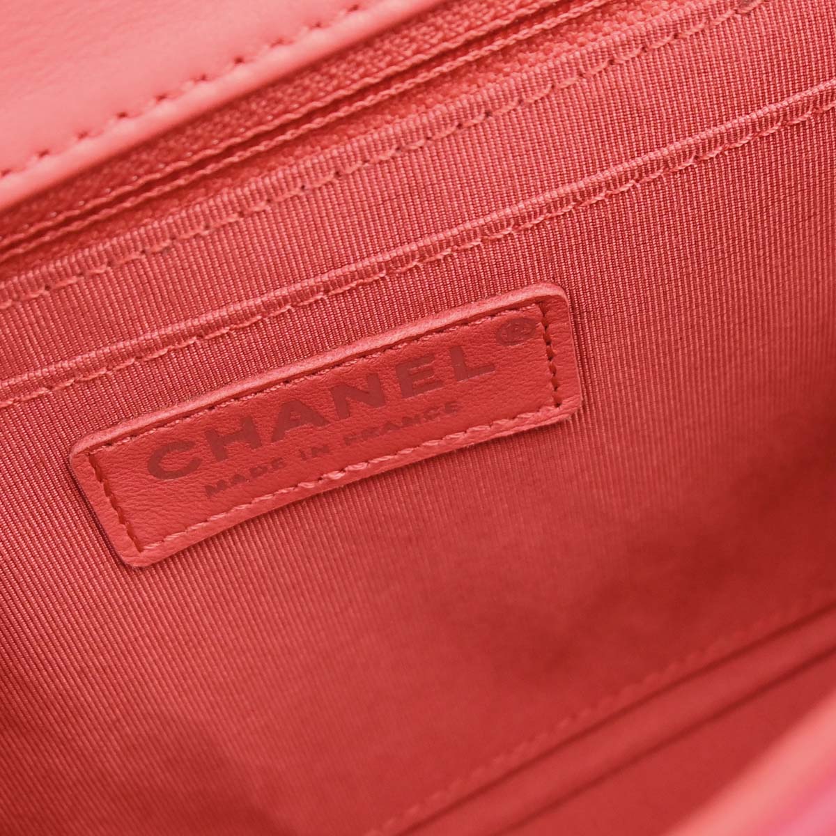 Chanel Pink Tweed Patchwork Shoulder Bag