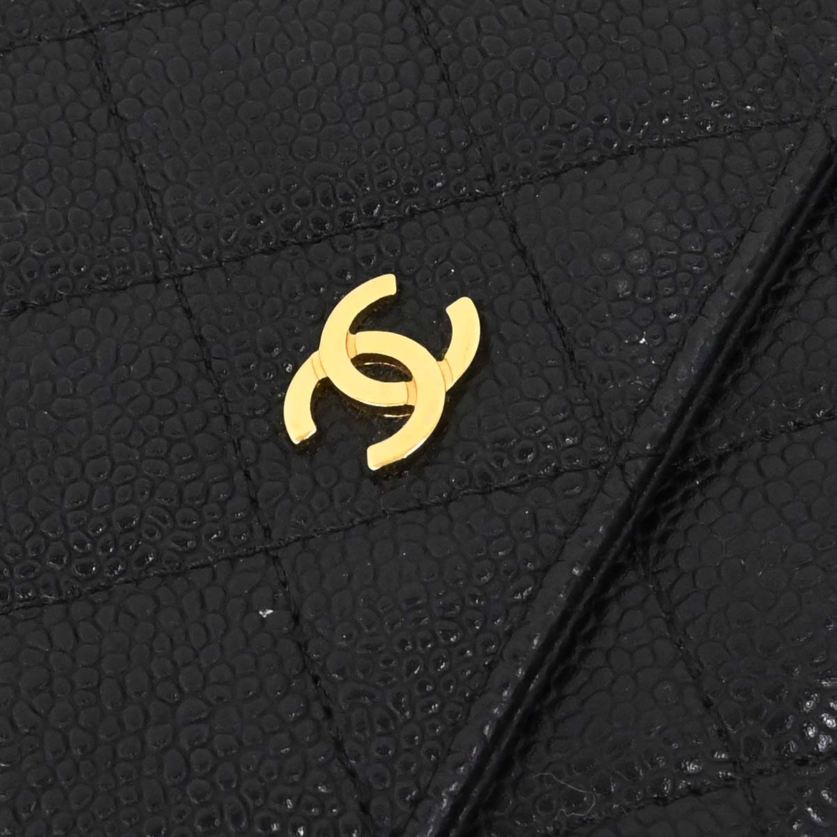 Chanel 2015-2016 Black Caviar Skin Classic WOC Wallet on Chain Bag