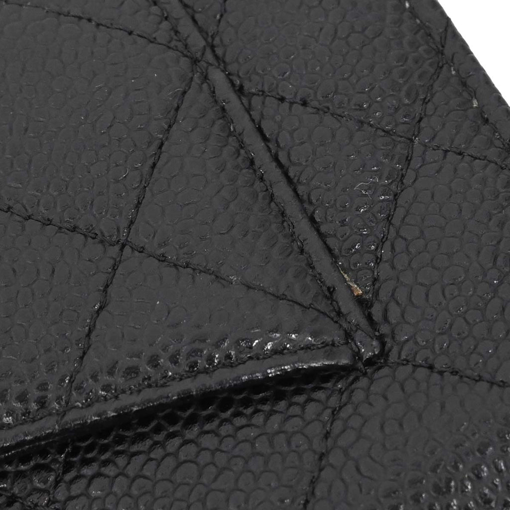 Chanel 2015-2016 Black Caviar Skin Classic WOC Wallet on Chain Bag