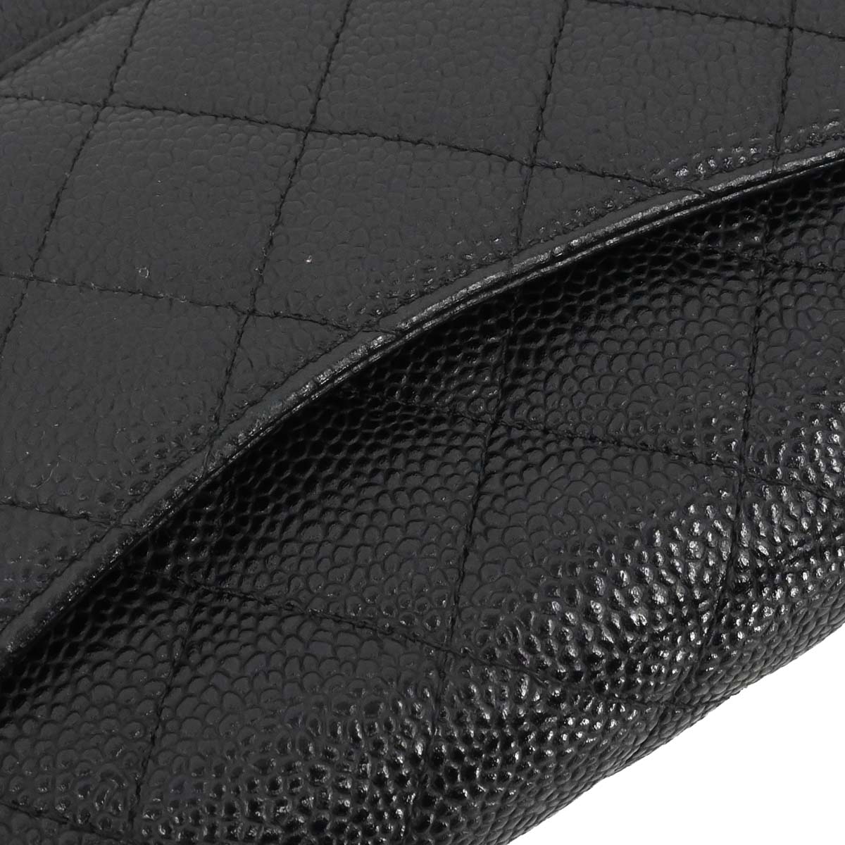 Chanel 2015-2016 Black Caviar Skin Classic WOC Wallet on Chain Bag