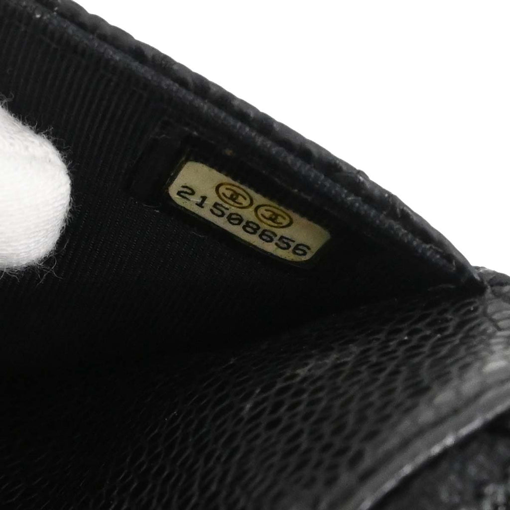 Chanel 2015-2016 Black Caviar Skin Classic WOC Wallet on Chain Bag