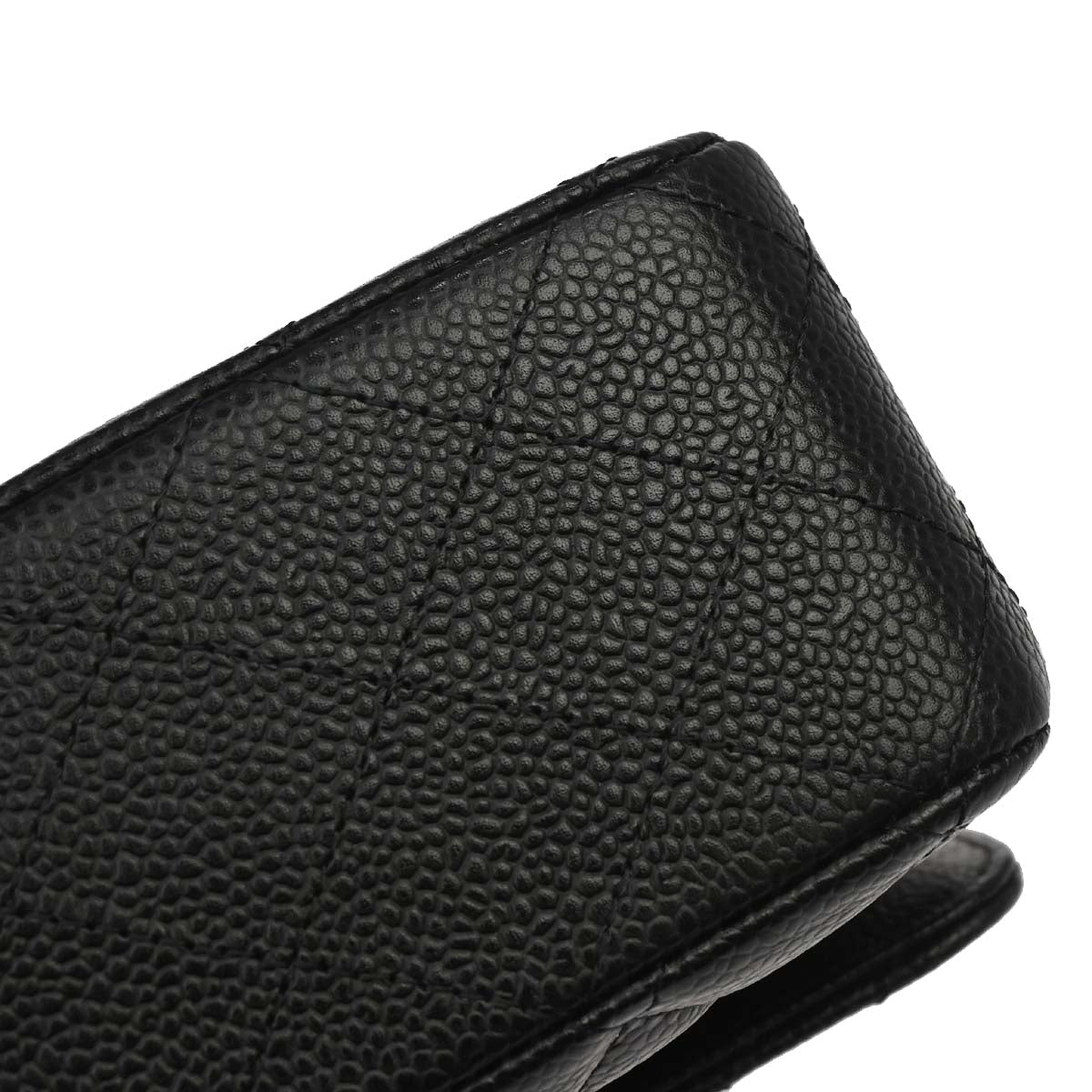 Chanel 2012 Black Caviar Medium Classic Double Flap Shoulder Bag