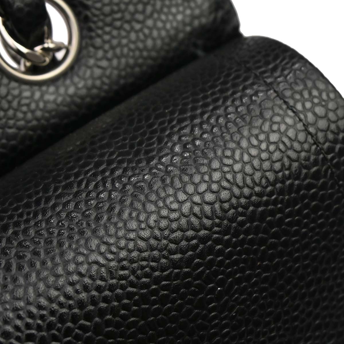 Chanel 2012 Black Caviar Medium Classic Double Flap Shoulder Bag