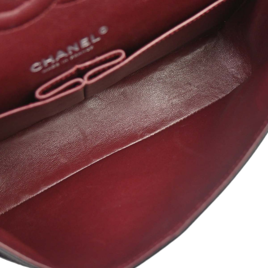 Chanel 2012 Black Caviar Medium Classic Double Flap Shoulder Bag