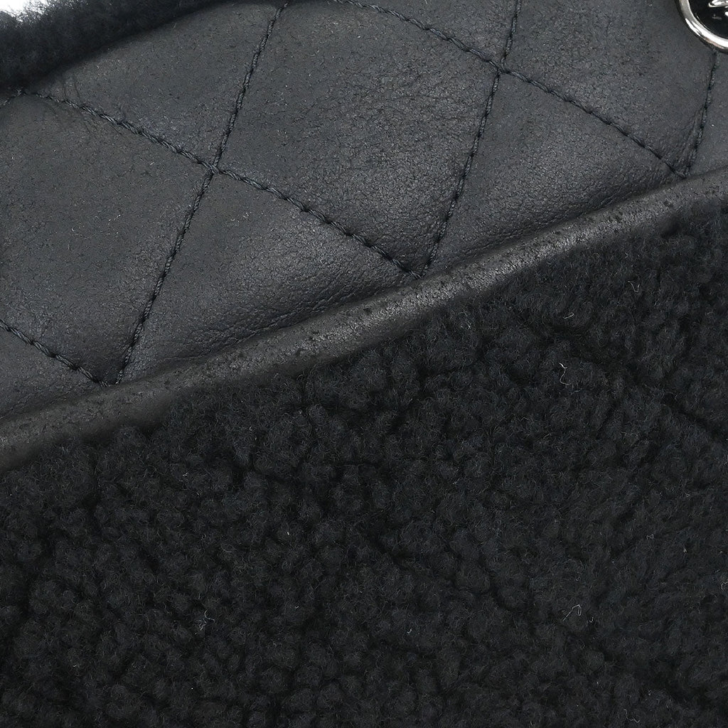 Chanel 2018-2019 Black Mouton Chain Tote Bag