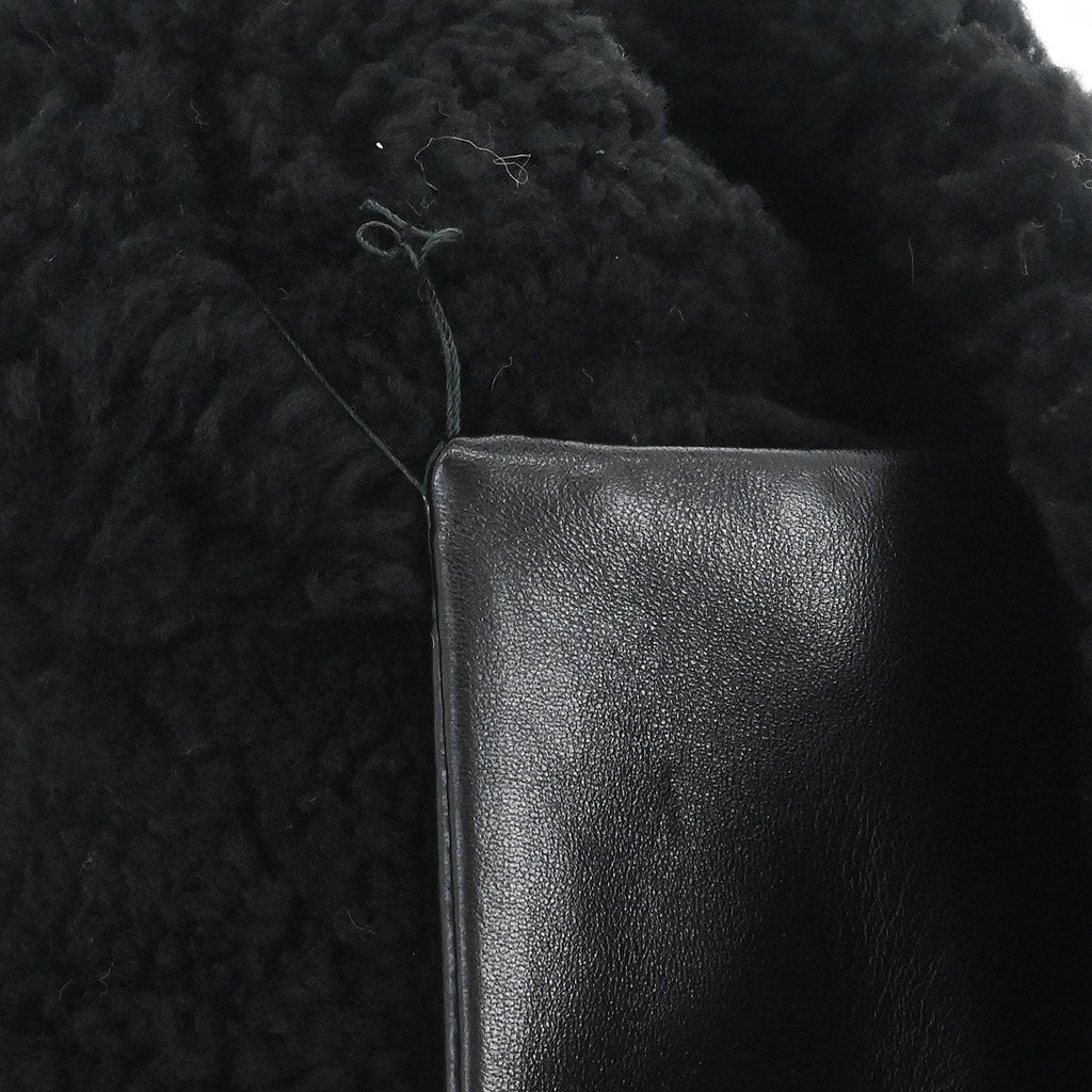 Chanel 2018-2019 Black Mouton Chain Tote Bag