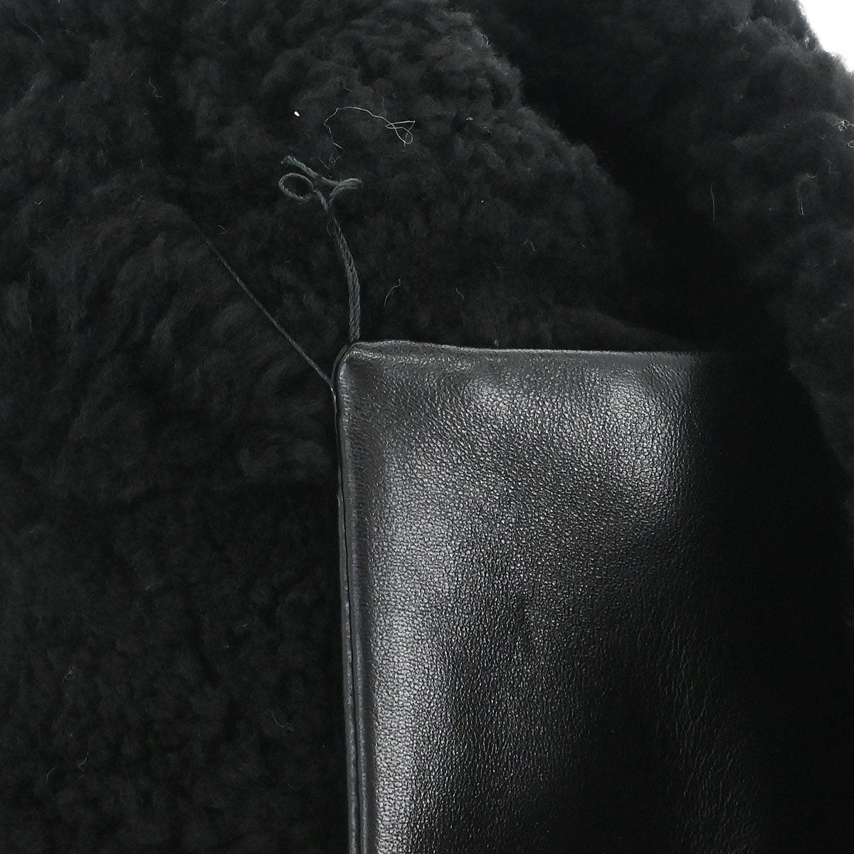 Chanel 2018-2019 Black Mouton Chain Tote Bag
