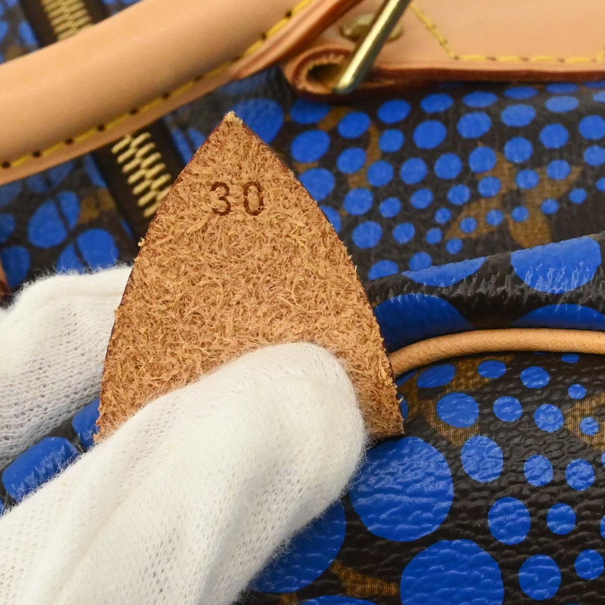 Louis Vuitton 2012 Blue Monogram Town Speedy 30 Handbag M40691