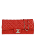 Chanel 2010-2011 Red Lambskin WOC Wallet on Chain Bag