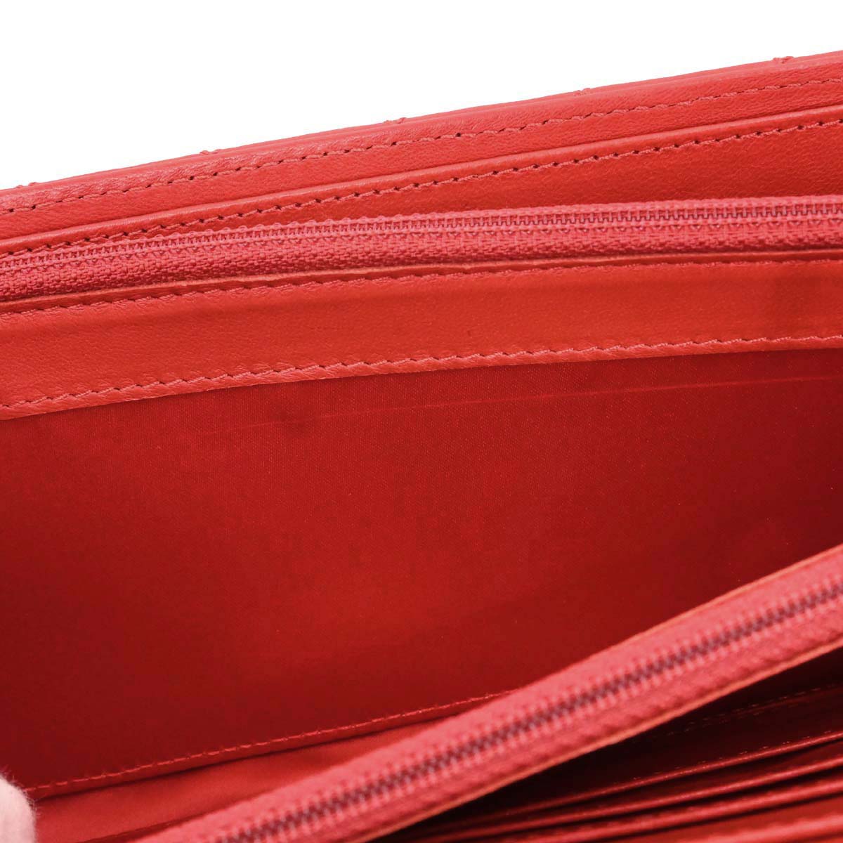 Chanel 2010-2011 Red Lambskin WOC Wallet on Chain Bag