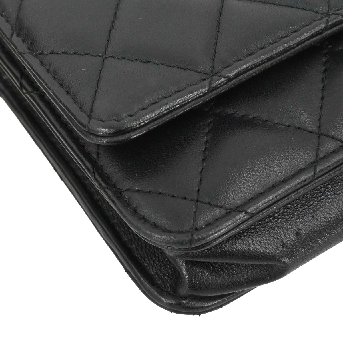 Chanel 2019 Black Lambskin Classic WOC Wallet on Chain Bag