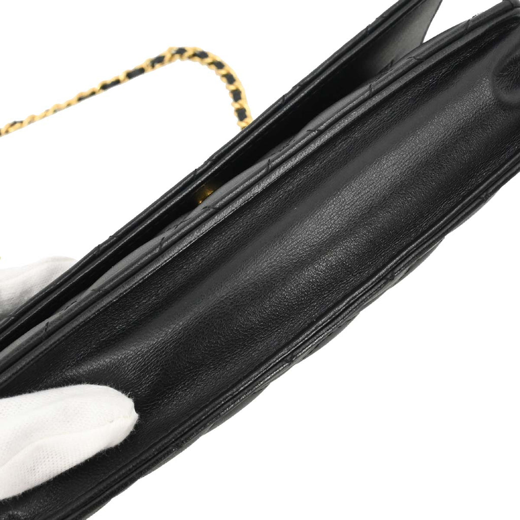 Chanel 2019 Black Lambskin Classic WOC Wallet on Chain Bag
