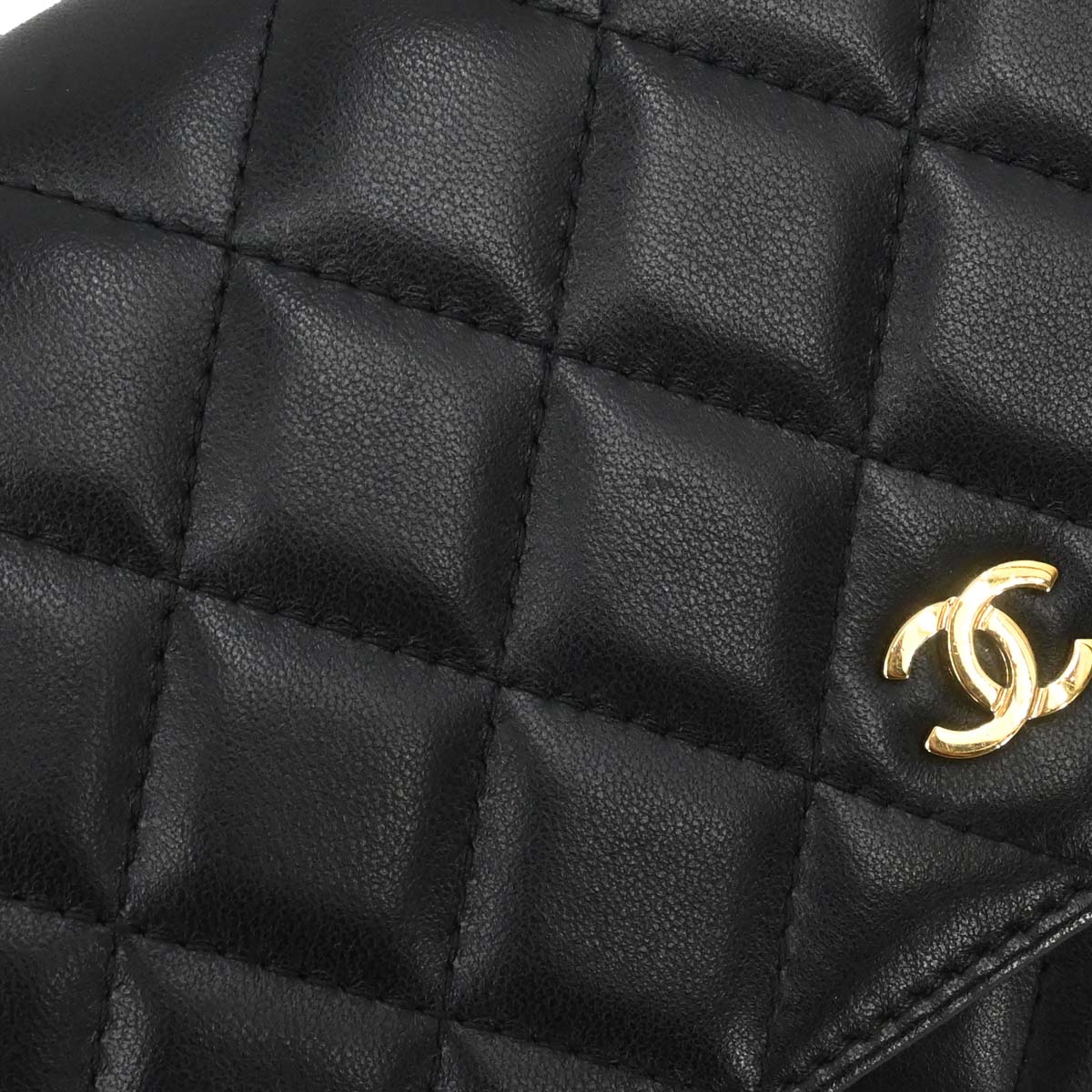 Chanel 2019 Black Lambskin Classic WOC Wallet on Chain Bag