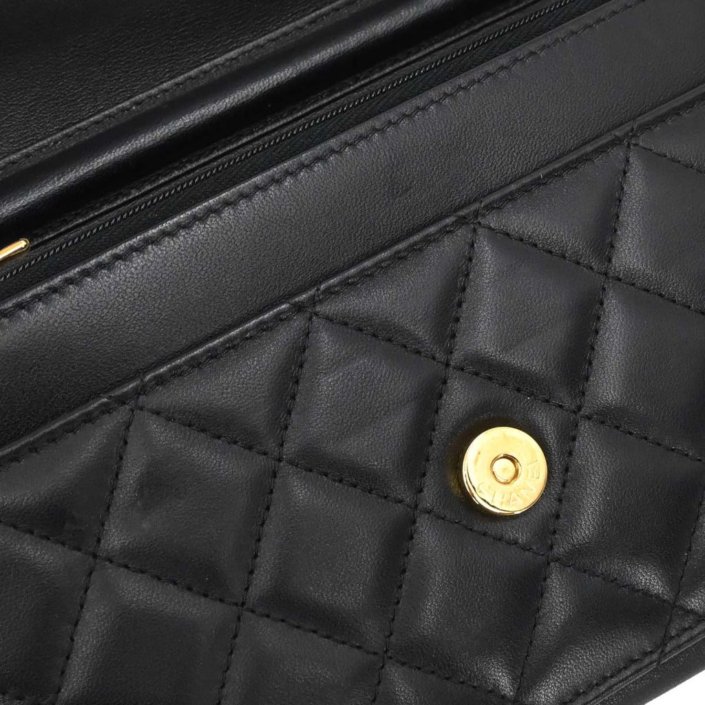 Chanel 2019 Black Lambskin Classic WOC Wallet on Chain Bag