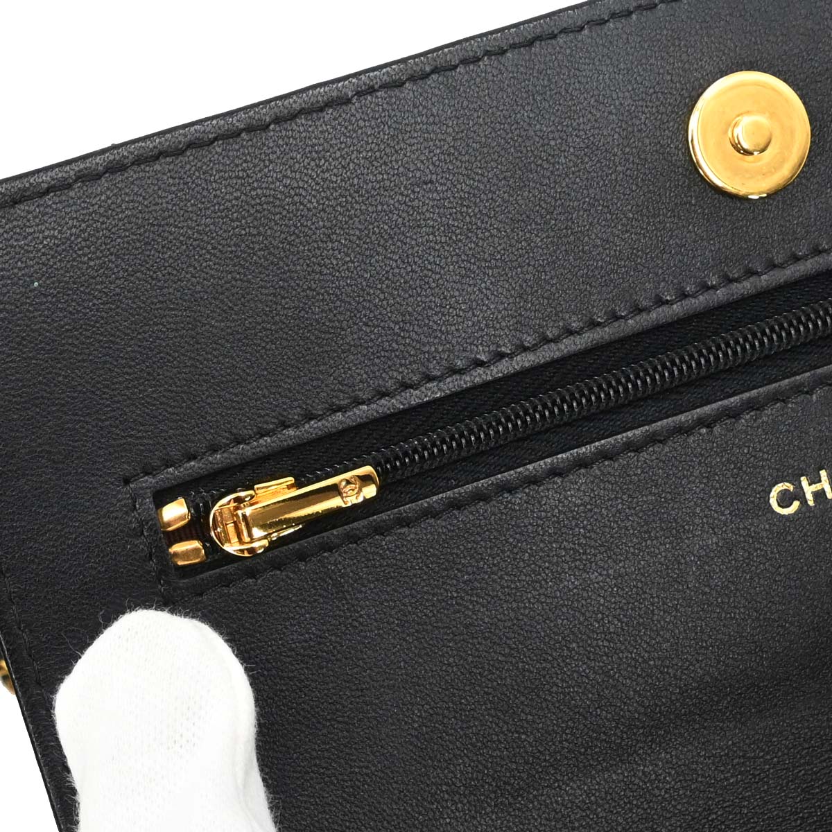 Chanel 2019 Black Lambskin Classic WOC Wallet on Chain Bag