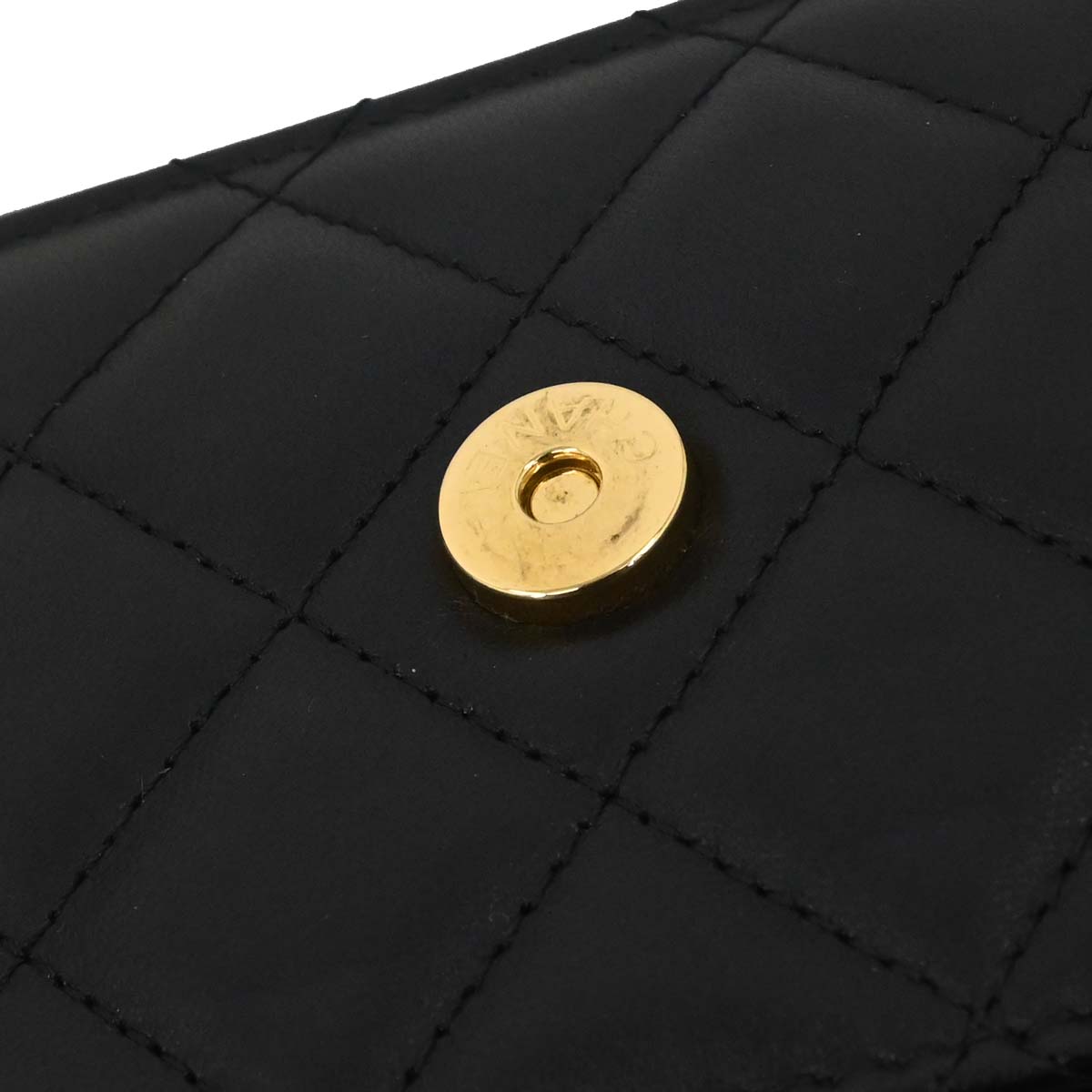 Chanel 2019 Black Lambskin Classic WOC Wallet on Chain Bag
