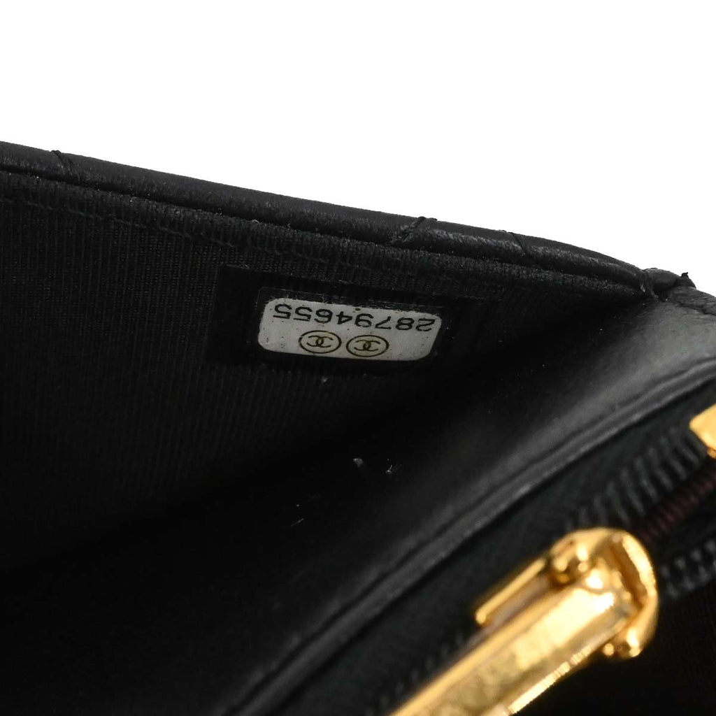Chanel 2019 Black Lambskin Classic WOC Wallet on Chain Bag