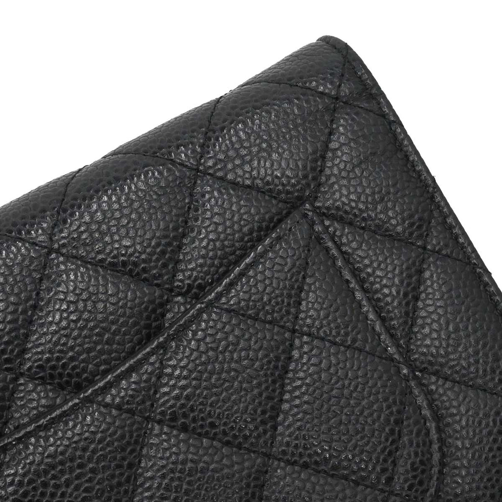 Chanel 2014-2015 Black Caviar Skin Classic WOC Wallet on Chain Bag