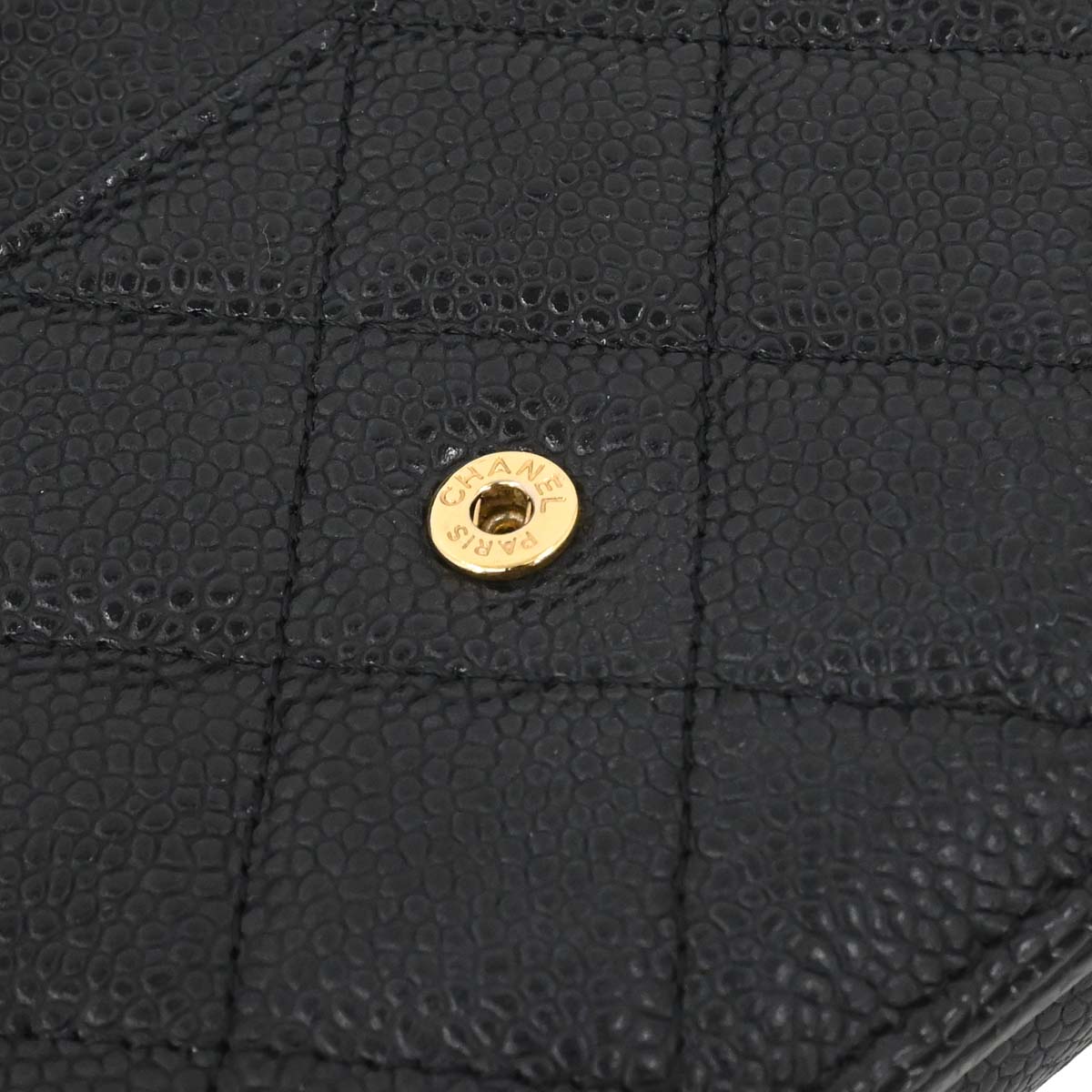 Chanel 2014-2015 Black Caviar Skin Classic WOC Wallet on Chain Bag