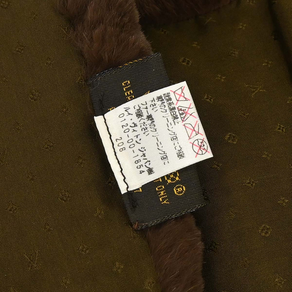 Louis Vuitton Monogram Rabbit Fur Flower Echarpe Bystamp Rex Stole M75757