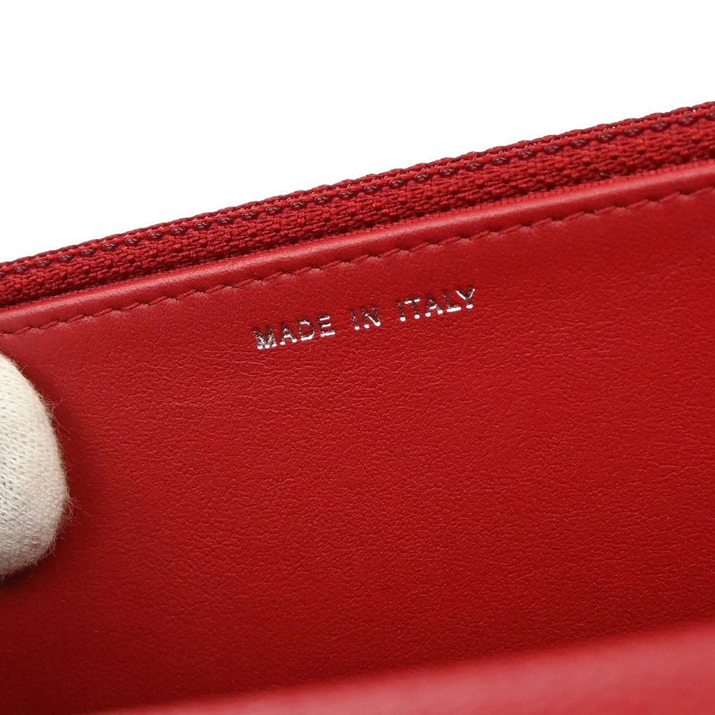 Chanel 2017-2018 Red Caviar Skin Classic WOC Wallet on Chain Bag