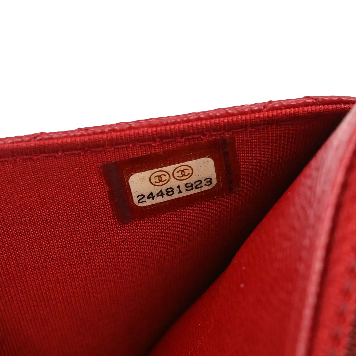 Chanel 2017-2018 Red Caviar Skin Classic WOC Wallet on Chain Bag
