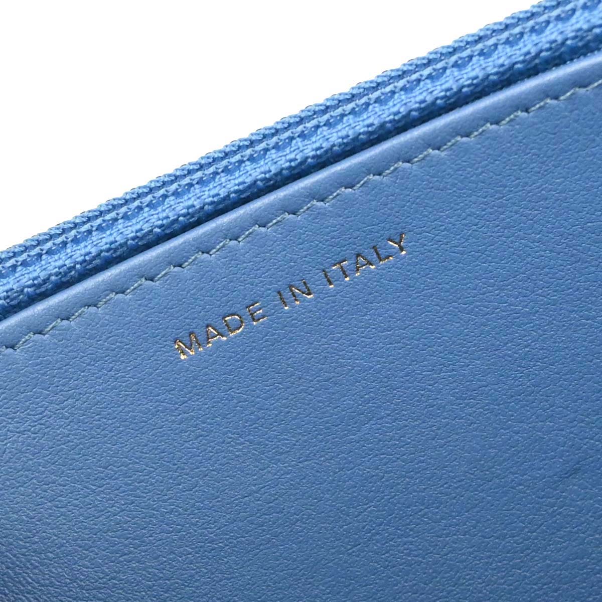 Chanel 2019 Blue Caviar Skin Chevron Classic WOC Wallet on Chain Bag