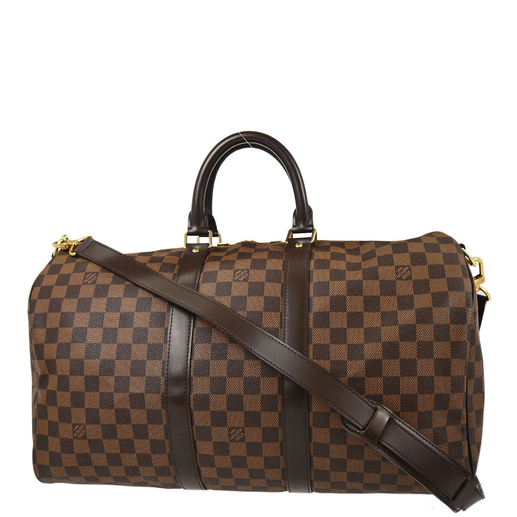 Louis Vuitton Damier Keepall Bandouliere 45 Duffle Bag N41428