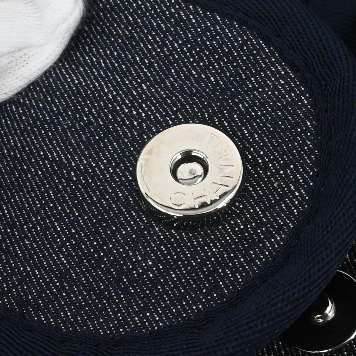 Chanel 2014-2015 Navy Denim Medium Deauville 2way Shoulder Tote Handbag