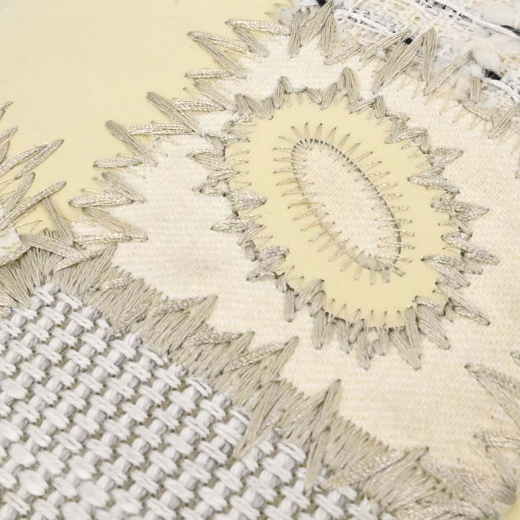 Chanel 2018 Ivory Tweed Patchwork Shoulder Bag