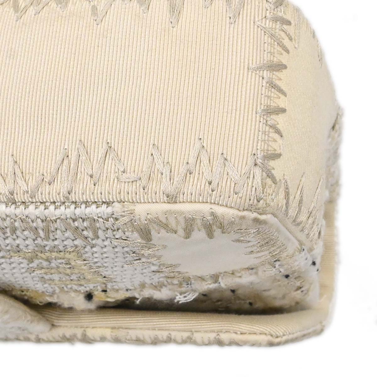 Chanel 2018 Ivory Tweed Patchwork Shoulder Bag
