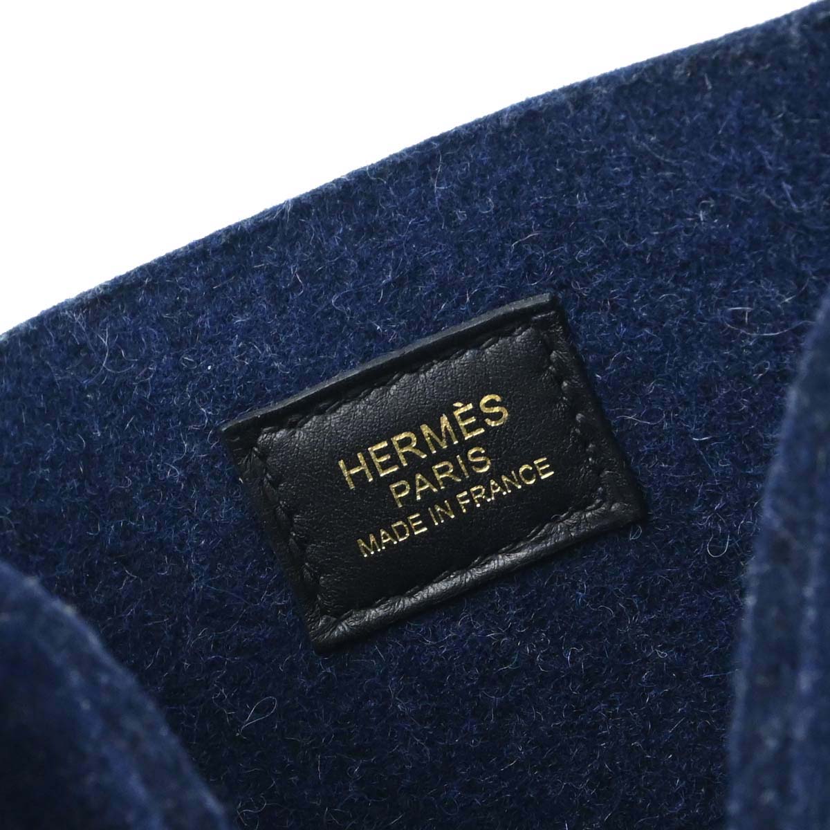 Hermes Blue Nuit Black Swift Feutre Evelyne TPM Shoulder Bag