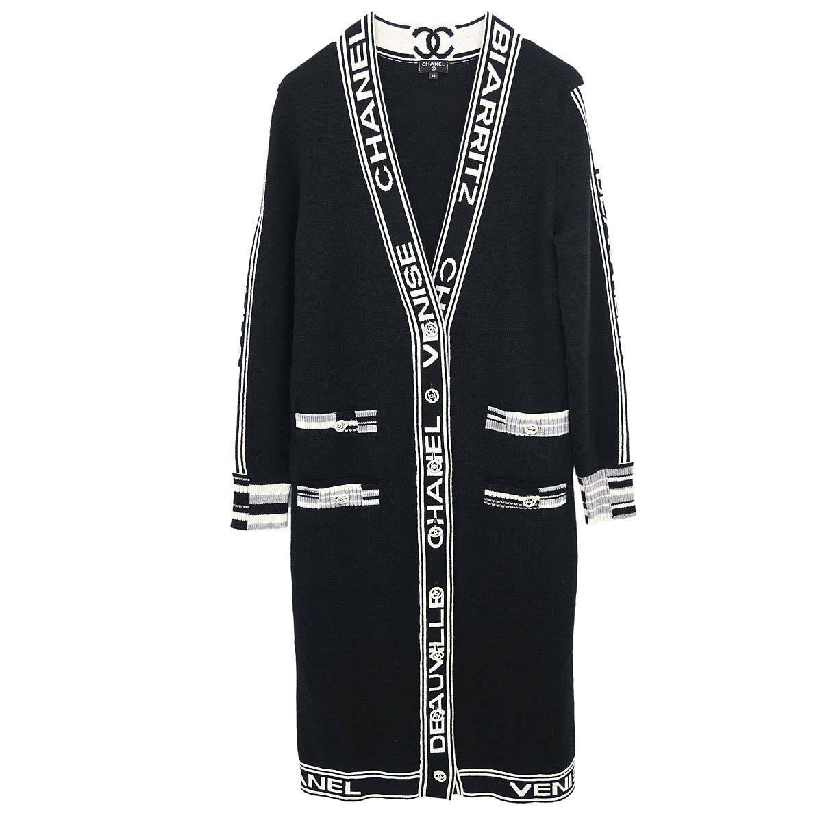 Chanel 2019 Long Cardigan Black #34