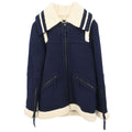 Chanel 2011-2012 Single Breasted Zip Up Jacket Navy #34