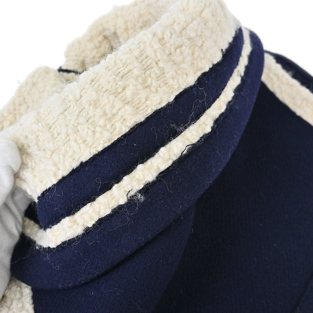 Chanel 2011-2012 Single Breasted Zip Up Jacket Navy #34