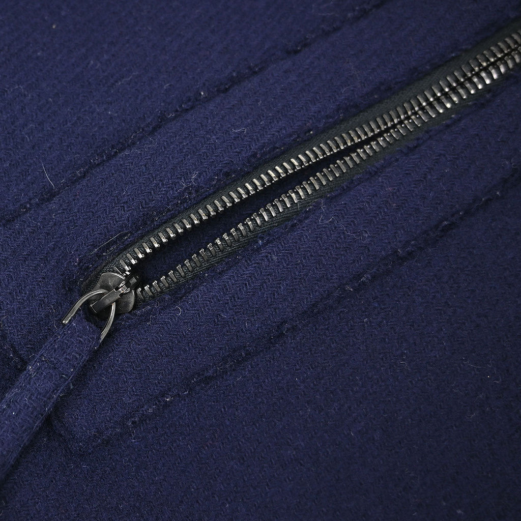 Chanel 2011-2012 Single Breasted Zip Up Jacket Navy #34