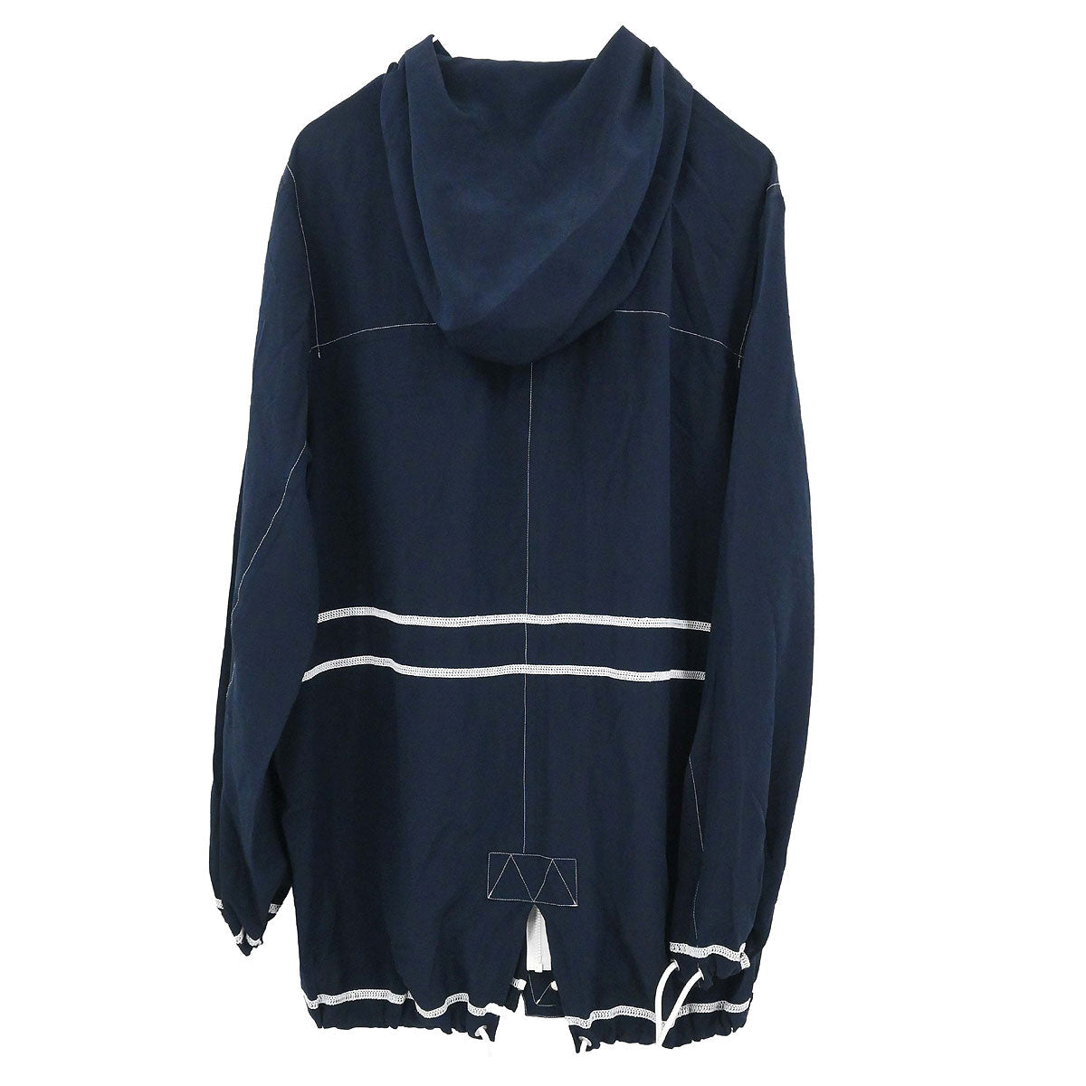 Chanel 2012 Single Breasted Zip Up Jacket Navy #38