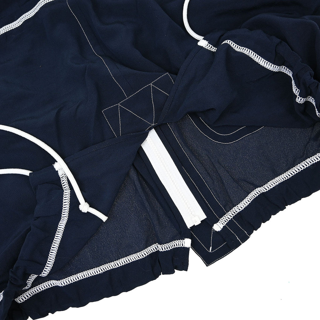 Chanel 2012 Single Breasted Zip Up Jacket Navy #38