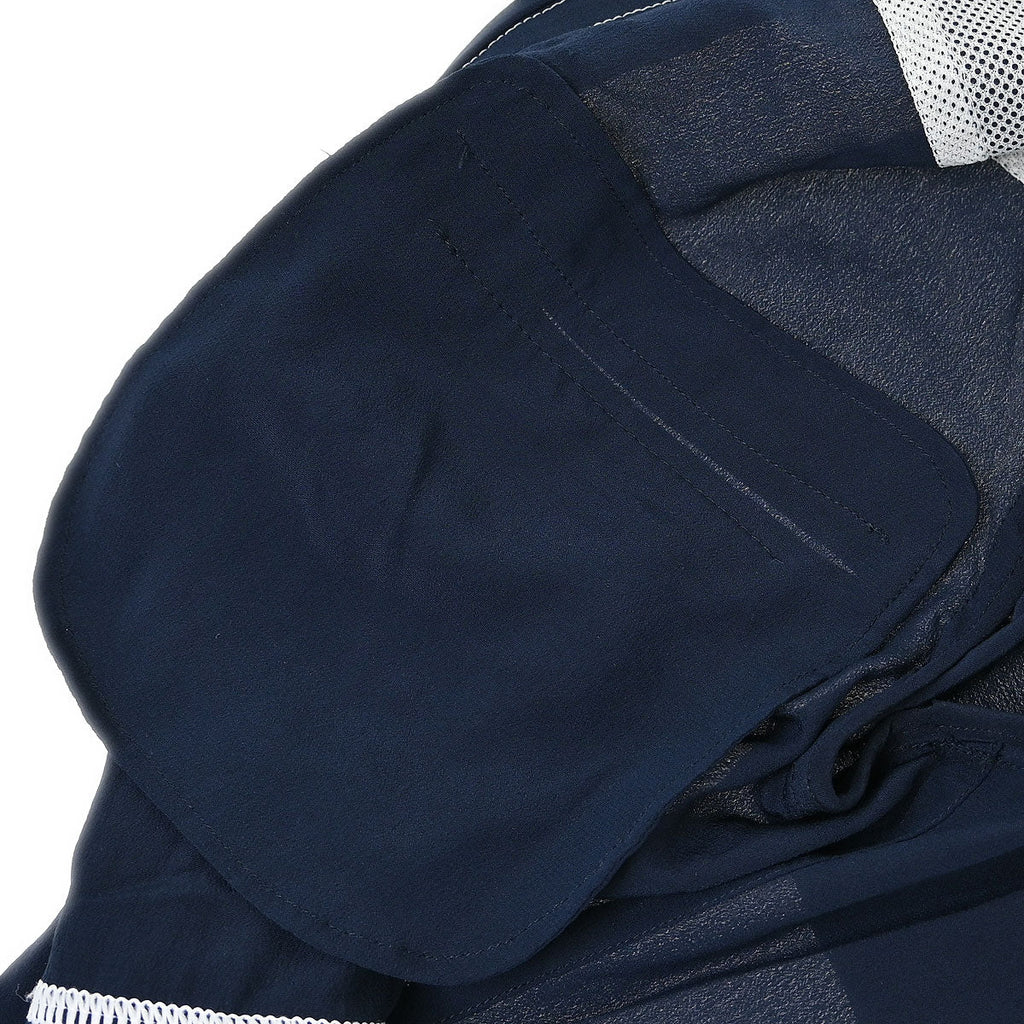 Chanel 2012 Single Breasted Zip Up Jacket Navy #38