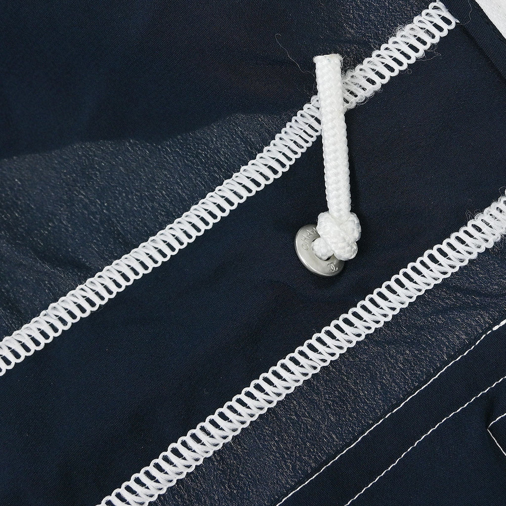 Chanel 2012 Single Breasted Zip Up Jacket Navy #38