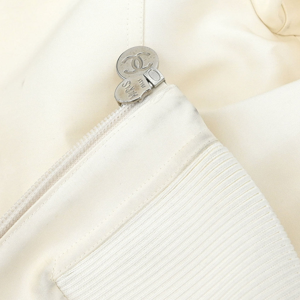 Chanel 2017-2018 Zip Up Jacket White #36