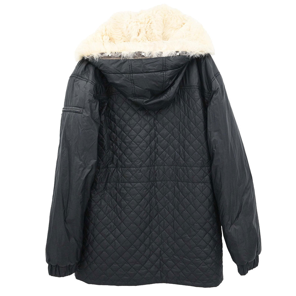 Chanel 2013-2014 Single Breasted Zip Up Jacket Black #38
