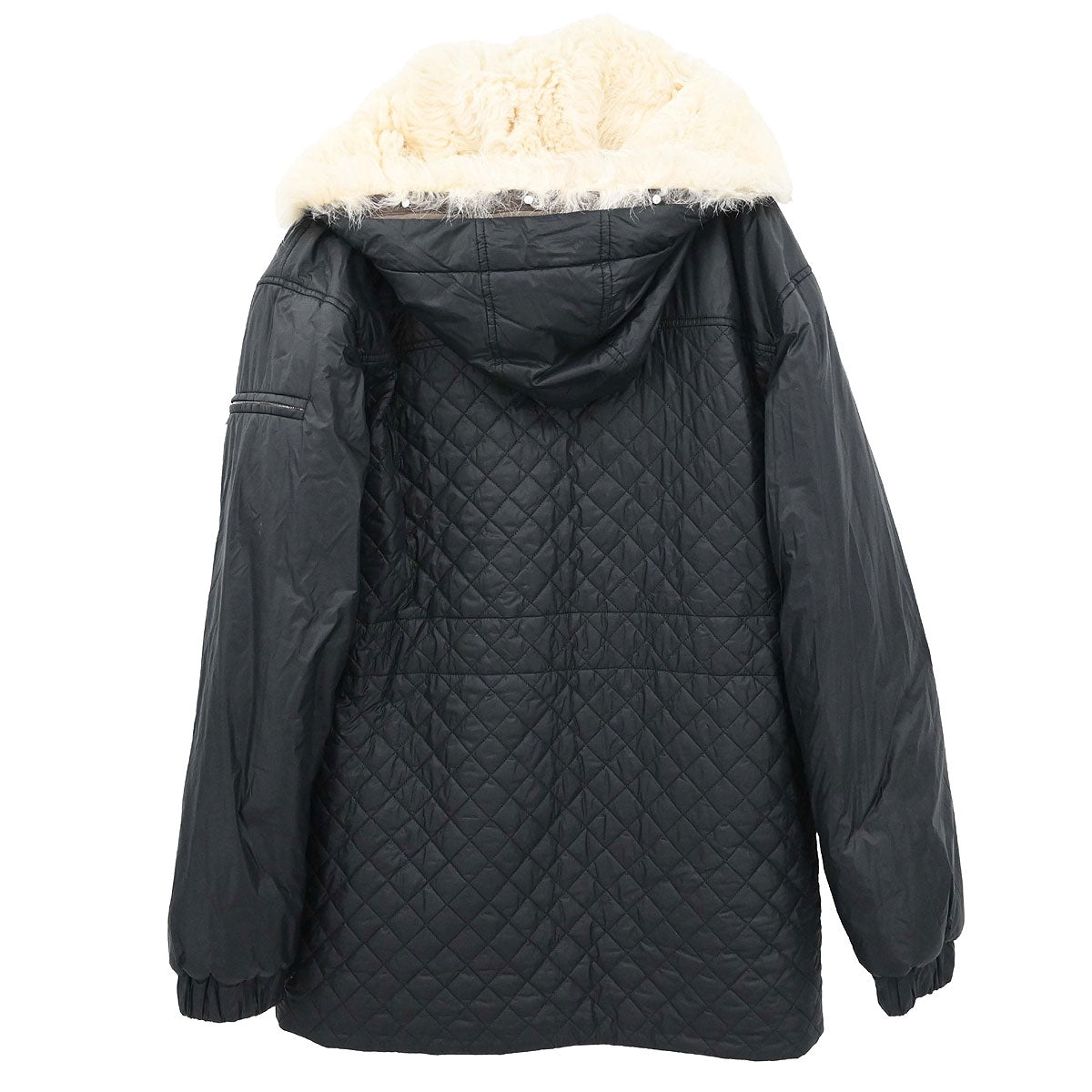 Chanel 2013-2014 Single Breasted Zip Up Jacket Black #38