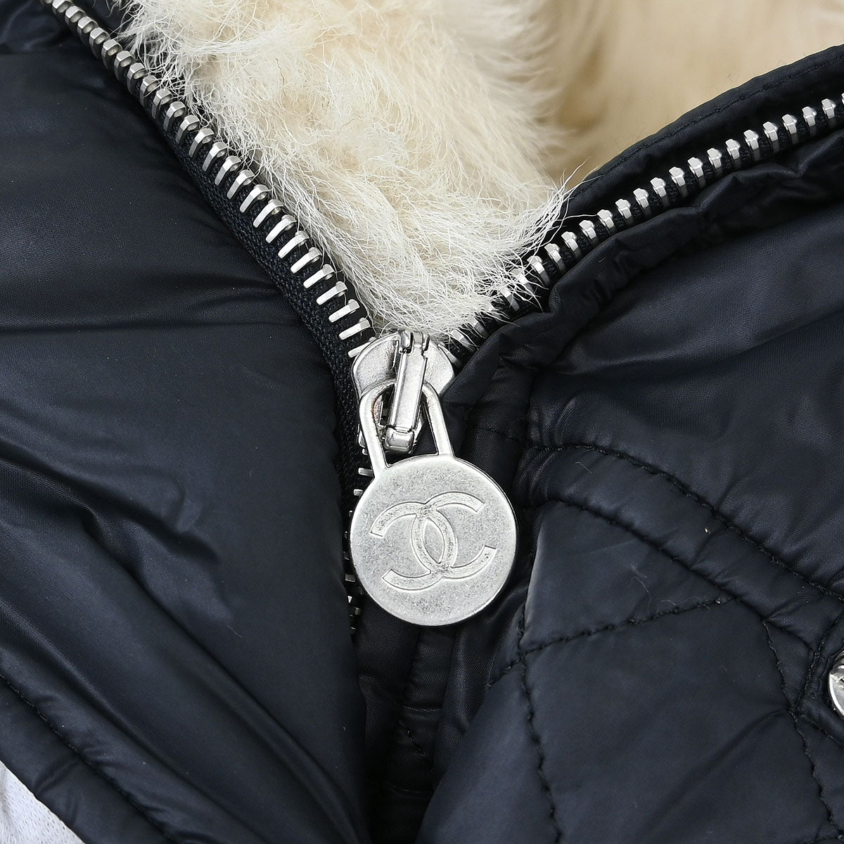 Chanel 2013-2014 Single Breasted Zip Up Jacket Black #38