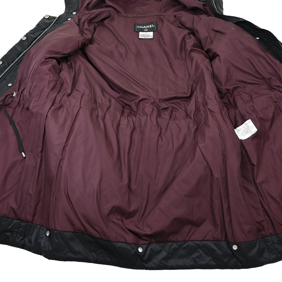 Chanel 2013-2014 Single Breasted Zip Up Jacket Black #38
